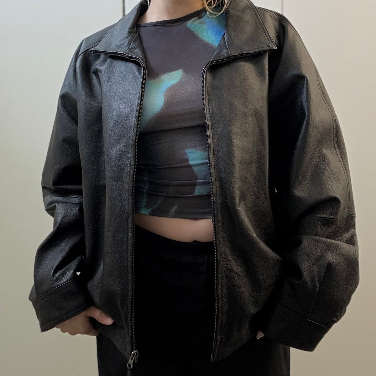 Vintage Leagher Bomber Jacket
